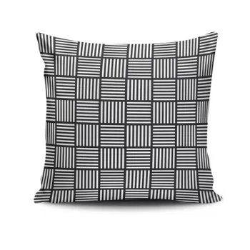 Perna decorativa, NKRLNT-159, 43x43 cm, 50% Bumbac / 50% Poliester, Multicolor imagine