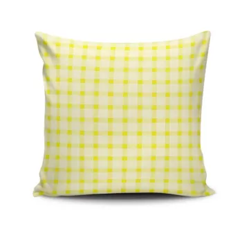 Perna decorativa, NKRLNT-164, 43x43 cm, 50% Bumbac / 50% Poliester, Multicolor imagine