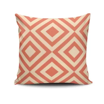 Perna decorativa, NKRLNT-166, 43x43 cm, 50% Bumbac / 50% Poliester, Multicolor imagine