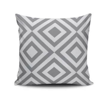 Perna decorativa, NKRLNT-167, 43x43 cm, 50% Bumbac / 50% Poliester, Multicolor imagine