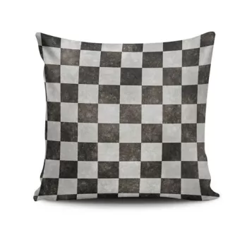 Perna decorativa, NKRLNT-168, 43x43 cm, 50% Bumbac / 50% Poliester, Multicolor imagine