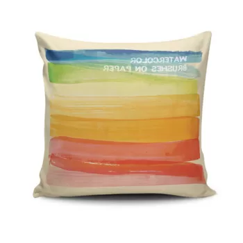 Perna decorativa, NKRLNT-170, 43x43 cm, 50% Bumbac / 50% Poliester, Multicolor imagine