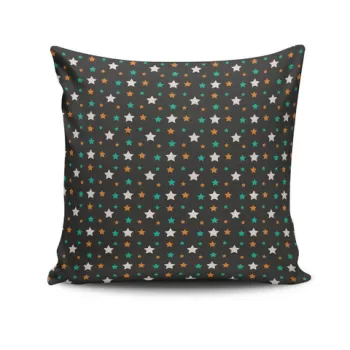Perna decorativa, NKRLNT-183, 43x43 cm, 50% Bumbac / 50% Poliester, Multicolor imagine