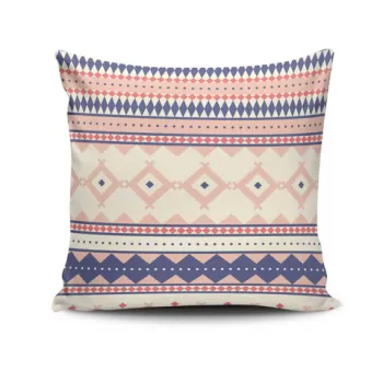 Perna decorativa, NKRLNT-193, 43x43 cm, 50% Bumbac / 50% Poliester, Multicolor imagine
