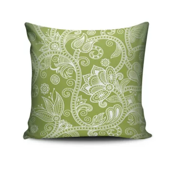 Perna decorativa, NKRLNT-195, 43x43 cm, 50% Bumbac / 50% Poliester, Multicolor imagine