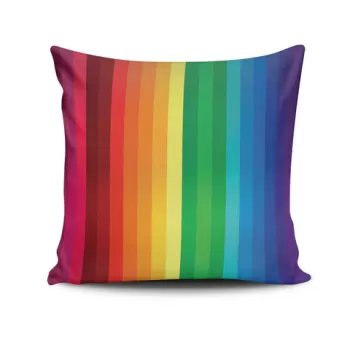 Perna decorativa, NKRLNT-197, 43x43 cm, 50% Bumbac / 50% Poliester, Multicolor imagine