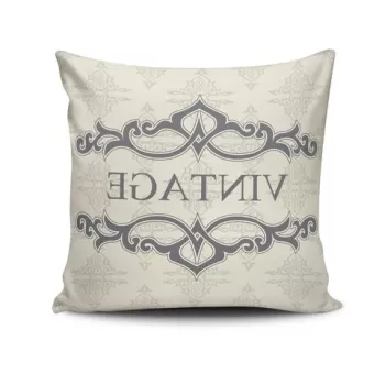 Perna decorativa, NKRLNT-200, 43x43 cm, 50% Bumbac / 50% Poliester, Multicolor imagine