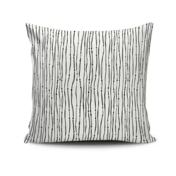 Perna decorativa, NKRLNT-211, 43x43 cm, 50% Bumbac / 50% Poliester, Multicolor imagine