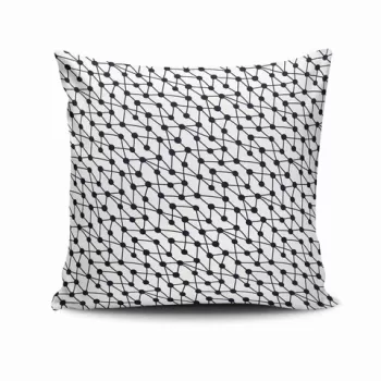 Perna decorativa, NKRLNT-217, 43x43 cm, 50% Bumbac / 50% Poliester, Multicolor imagine