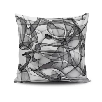 Perna decorativa, NKRLNT-218, 43x43 cm, 50% Bumbac / 50% Poliester, Multicolor imagine