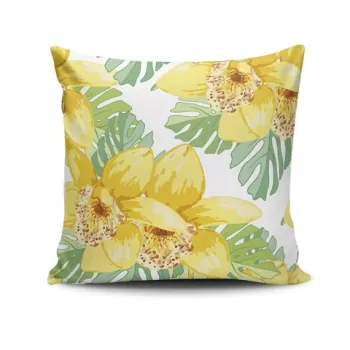 Perna decorativa, NKRLNT-229, 43x43 cm, 50% Bumbac / 50% Poliester, Multicolor imagine