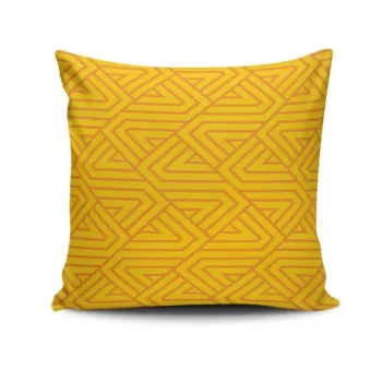 Perna decorativa, NKRLNT-230, 43x43 cm, 50% Bumbac / 50% Poliester, Multicolor imagine