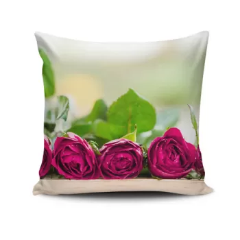 Perna decorativa, NKRLNT-246, 43x43 cm, 50% Bumbac / 50% Poliester, Multicolor imagine