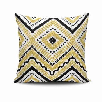 Perna decorativa, NKRLNT-248, 43x43 cm, 50% Bumbac / 50% Poliester, Multicolor imagine