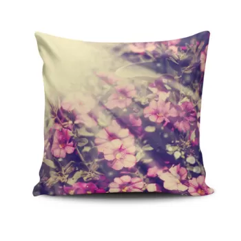 Perna decorativa, NKRLNT-253, 43x43 cm, 50% Bumbac / 50% Poliester, Multicolor imagine