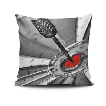 Perna decorativa, NKRLNT-259, 43x43 cm, 50% Bumbac / 50% Poliester, Multicolor imagine