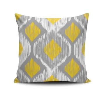 Perna decorativa, NKRLNT-265, 43x43 cm, 50% Bumbac / 50% Poliester, Multicolor imagine