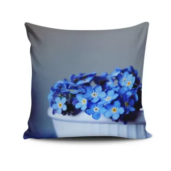 Perna decorativa, NKRLNT-267, 43x43 cm, 50% Bumbac / 50% Poliester, Multicolor imagine