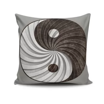 Perna decorativa, NKRLNT-268, 43x43 cm, 50% Bumbac / 50% Poliester, Multicolor imagine