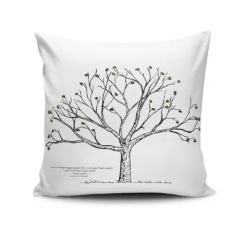 Perna decorativa, NKRLNT-269, 43x43 cm, 50% Bumbac / 50% Poliester, Multicolor imagine