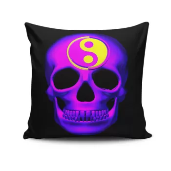 Perna decorativa, NKRLNT-275, 43x43 cm, 50% Bumbac / 50% Poliester, Multicolor imagine