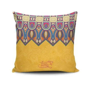Perna decorativa, NKRLNT-276, 43x43 cm, 50% Bumbac / 50% Poliester, Multicolor imagine