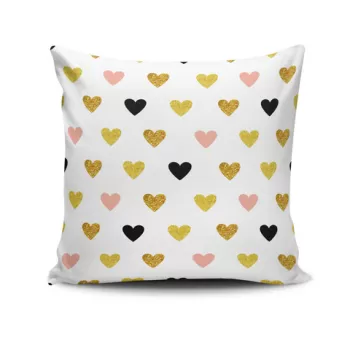 Perna decorativa, NKRLNT-286, 43x43 cm, 50% Bumbac / 50% Poliester, Multicolor imagine