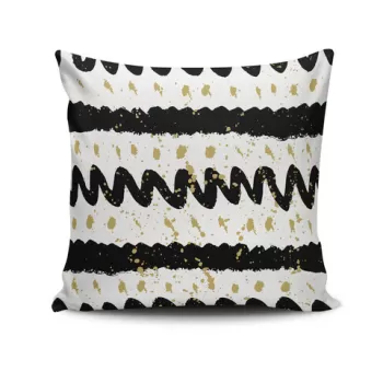 Perna decorativa, NKRLNT-287, 43x43 cm, 50% Bumbac / 50% Poliester, Multicolor imagine