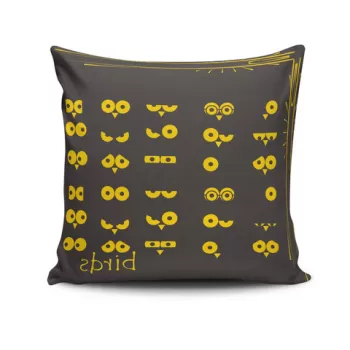 Perna decorativa, NKRLNT-297, 43x43 cm, 50% Bumbac / 50% Poliester, Multicolor imagine