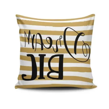 Perna decorativa, NKRLNT-310, 43x43 cm, 50% Bumbac / 50% Poliester, Multicolor imagine