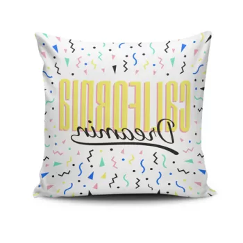 Perna decorativa, NKRLNT-317, 43x43 cm, 50% Bumbac / 50% Poliester, Multicolor imagine