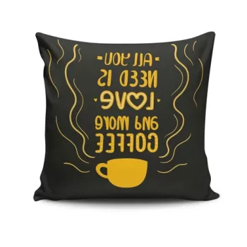 Perna decorativa, NKRLNT-323, 43x43 cm, 50% Bumbac / 50% Poliester, Multicolor imagine