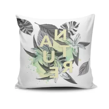 Perna decorativa, NKRLNT-327, 43x43 cm, 50% Bumbac / 50% Poliester, Multicolor imagine