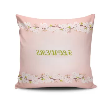 Perna decorativa, NKRLNT-334, 43x43 cm, 50% Bumbac / 50% Poliester, Multicolor imagine