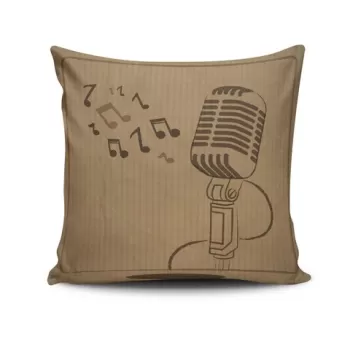 Perna decorativa, NKRLNT-349, 43x43 cm, 50% Bumbac / 50% Poliester, Multicolor imagine