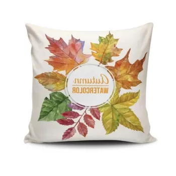 Perna decorativa, NKRLNT-362, 43x43 cm, 50% Bumbac / 50% Poliester, Multicolor imagine