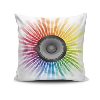 Perna decorativa, NKRLNT-368, 43x43 cm, 50% Bumbac / 50% Poliester, Multicolor imagine