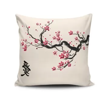 Perna decorativa, NKRLNT-370, 43x43 cm, 50% Bumbac / 50% Poliester, Multicolor imagine