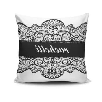 Perna decorativa, NKRLNT-371, 43x43 cm, 50% Bumbac / 50% Poliester, Multicolor imagine