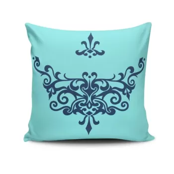 Perna decorativa, NKRLNT-384, 43x43 cm, 50% Bumbac / 50% Poliester, Multicolor imagine