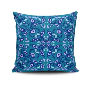 Perna decorativa, NKRLNT-385, 43x43 cm, 50% Bumbac / 50% Poliester, Multicolor imagine
