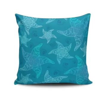 Perna decorativa, NKRLNT-394, 43x43 cm, 50% Bumbac / 50% Poliester, Multicolor imagine