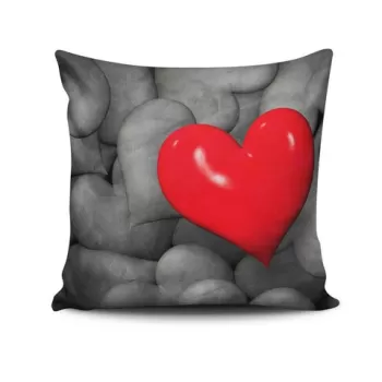 Perna decorativa, NKRLNT-399, 43x43 cm, 50% Bumbac / 50% Poliester, Multicolor imagine