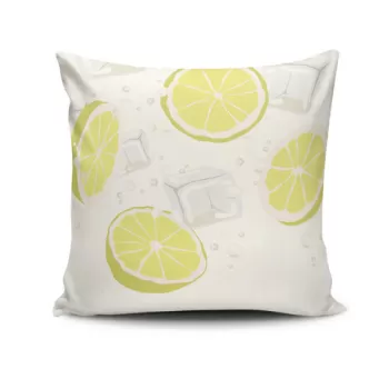 Perna decorativa, NKRLNT-400, 43x43 cm, 50% Bumbac / 50% Poliester, Multicolor imagine