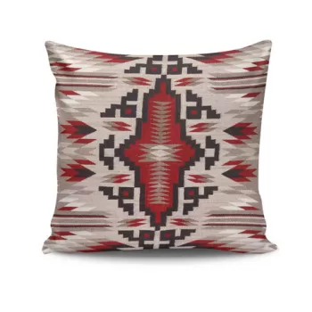 Perna decorativa, NTVKRLNT-1, 43x43 cm, 50% Bumbac / 50% Poliester, Multicolor imagine