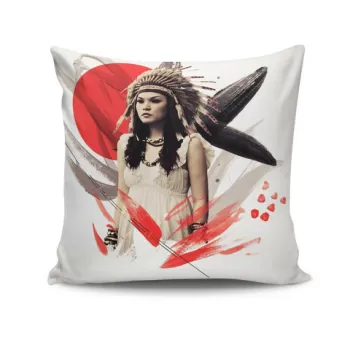 Perna decorativa, NTVKRLNT-2, 43x43 cm, 50% Bumbac / 50% Poliester, Multicolor imagine