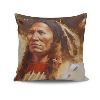 Perna decorativa, NTVKRLNT-5, 43x43 cm, 50% Bumbac / 50% Poliester, Multicolor imagine