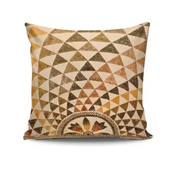 Perna decorativa, NTVKRLNT-8, 43x43 cm, 50% Bumbac / 50% Poliester, Multicolor imagine