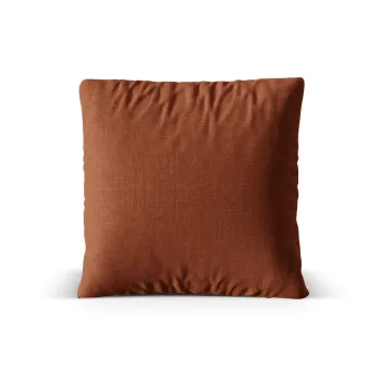 Perna decorativa, Nuria-215, Micadoni Home, 70x70 cm, tesatura structurata chenille, caramiziu imagine