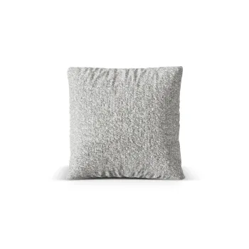 Perna decorativa, Nuria-260, Micadoni Home, 40x40 cm, tesatura boucle, argintiu imagine